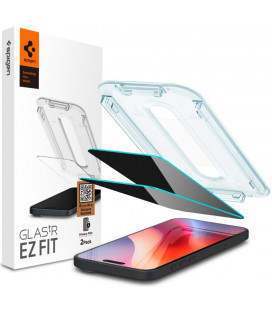 (Privacy) Apsauginis grūdintas stiklas Apple iPhone 16 Pro Max / 17 Pro Max telefonui "Spigen Glas.TR EZ Fit 2-Pack"