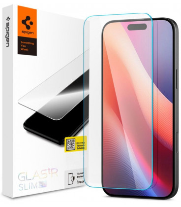 Apsauginis grūdintas stiklas Apple iPhone 16 Pro Max telefonui "Spigen Glas.TR Slim"