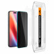 (Privacy) Apsauginis grūdintas stiklas Apple iPhone 16 Pro / 17 / 17 Pro telefonui "Spigen Glas.TR EZ Fit 2-Pack"