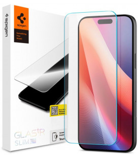 Apsauginis grūdintas stiklas Apple iPhone 16 Pro telefonui "Spigen Glas.TR Slim"