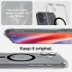 Skaidrus (Juodas) dėklas Apple iPhone 16 Plus telefonui "Spigen Ultra Hybrid MAG Magsafe"