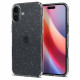 Skaidrus dėklas su blizgučiais Apple iPhone 16 telefonui "Spigen Liquid Crystal Glitter"