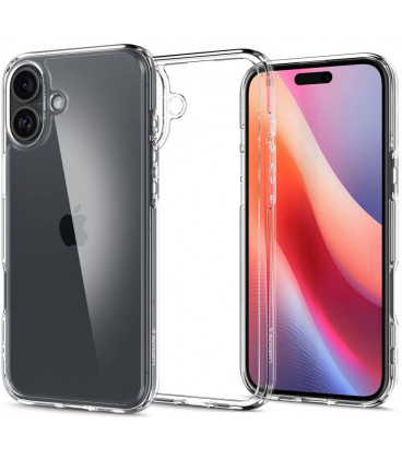 Skaidrus dėklas Apple iPhone 16 telefonui "Spigen Ultra Hybrid"