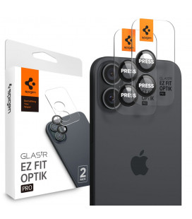 Kameros apsauga Apple iPhone 16 / 16 Plus / 17 telefonui "Spigen Optik.TR EZ Fit 2-Pack"