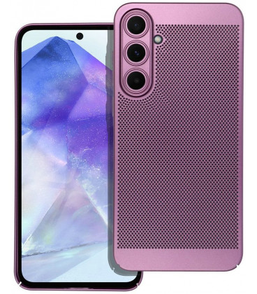 Purpurinis perforuotas dėklas Samsung Galaxy A55 5G telefonui "Breezy Case"