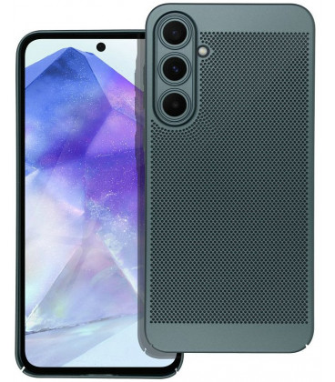 Žalias perforuotas dėklas Samsung Galaxy A55 5G telefonui "Breezy Case"