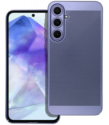 Mėlynas perforuotas dėklas Samsung Galaxy A55 5G telefonui "Breezy Case"