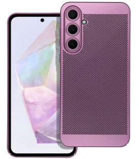 Purpurinis perforuotas dėklas Samsung Galaxy A35 5G telefonui "Breezy Case"