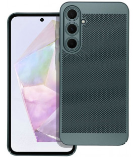 Žalias perforuotas dėklas Samsung Galaxy A35 5G telefonui "Breezy Case"