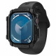 Juodas dėklas Apple Watch 10 / 11 (42 mm) laikrodžiui "Spigen Rugged Armor"
