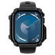 Juodas dėklas Apple Watch 10 / 11 (42 mm) laikrodžiui "Spigen Rugged Armor"