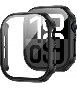 Juodas dėklas Apple Watch 10 (46mm) laikrodžiui "Tech-Protect Defense360"