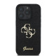 Juodas dėklas Apple iPhone 16 Pro Max telefonui "Guess PU Fixed Glitter 4G Metal Logo Case"