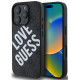 Juodas dėklas Apple iPhone 16 Pro Max telefonui "Guess PU Leather 4G Big Love Logo MagSafe Case"