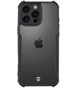 Juodas / skaidrus dėklas Apple iPhone 16 Pro Max telefonui "Tactical Quantum Stealth Cover"