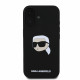 Juodas dėklas Apple iPhone 16 telefonui "Karl Lagerfeld Liquid Silicone Karl Head MagSafe Case"