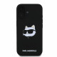 Juodas dėklas Apple iPhone 16 telefonui "Karl Lagerfeld Liquid Silicone Choupette Head MagSafe Case"