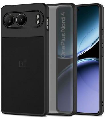 Matinis juodas dėklas Oneplus Nord 4 telefonui "Tech-Protect Magmat"