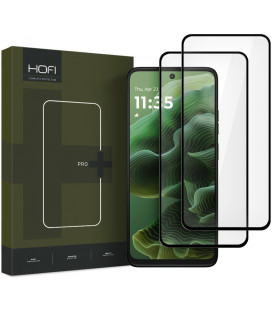 Juodas apsauginis grūdintas stiklas Motorola Moto G35 5G telefonui "HOFI Glass Pro+ 2-Pack"