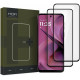 Juodas apsauginis grūdintas stiklas Motorola Moto G54 5G / G54 5G POWER / G55 5G telefonui "HOFI Glass Pro+ 2-Pack"