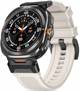 Smėlio spalvos (Starlight) apyrankė Samsung Galaxy Watch Ultra 2024 / 2025 (47mm) laikrodžiui "Tech-Protect Delta Pro"