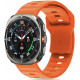 Oranžinė apyrankė Samsung Galaxy Watch Ultra (47mm) laikrodžiui "Tech-Protect Silicone Line"