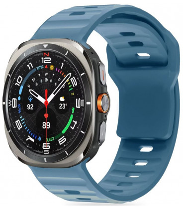 Mėlyna apyrankė Samsung Galaxy Watch Ultra (47mm) laikrodžiui "Tech-Protect Silicone Line"