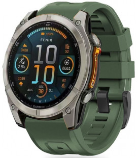 Žalia apyrankė Garmin Fenix 5X / 5X Plus / 6X / 6X Pro / 7X / 8 / 8 Pro (51 mm) laikrodžiui "Tech-Protect Silicone"