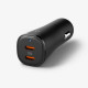 Juodas 50W 2xUSB-C pakrovėjas "Spigen EV502 Arcstation Essential"