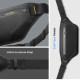 Juodas universalus krepšys per juosmenį "Spigen KD411 Waistbag Klasden"