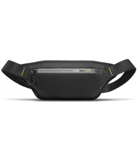 Juodas universalus krepšys per juosmenį "Spigen KD411 Waistbag Klasden"