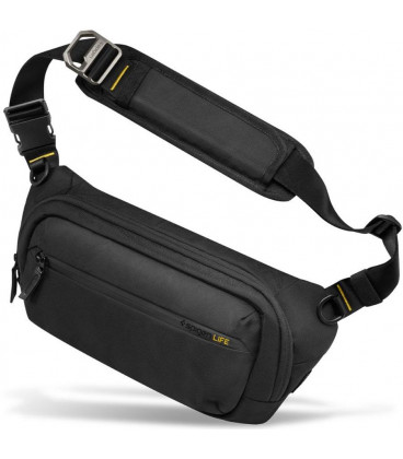 Juodas universalus krepšys "Spigen KD410 Sling Bag Klasden"