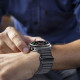 Juoda apyrankė Samsung Galaxy Watch Ultra 2024 / 2025 (47mm) laikrodžiui "Tech-Protect Weave Pro"