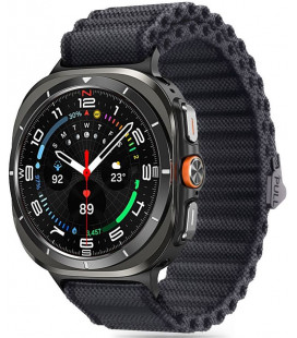 Juoda apyrankė Samsung Galaxy Watch Ultra 2024 / 2025 (47mm) laikrodžiui "Tech-Protect Weave Pro"