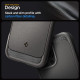 Pilkas dėklas Apple iPhone 16 Pro telefonui "Spigen Rugged Armor Mag Magsafe"