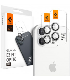 Kameros apsauga Apple iPhone 16 / 16 Plus / 17 telefono kamerai apsaugoti "Spigen Optik.TR EZ Fit Camera Protector 2-Pack"
