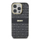 Juodas dėklas Apple iPhone 16 Pro Max telefonui "DKNY PC/TPU Repeat Pattern Tonal Stripe Magsafe Case"