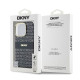 Juodas dėklas Apple iPhone 16 Pro Max telefonui "DKNY PC/TPU Repeat Pattern Tonal Stripe Magsafe Case"