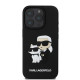 Juodas dėklas Apple iPhone 16 Pro Max telefonui "Karl Lagerfeld PU Saffiano Karl and Choupette Case"