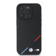 Juodas dėklas Apple iPhone 16 Pro Max telefonui "BMW M PU Carbon Tricolor Stripe MagSafe Case"