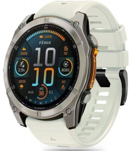 (Titanium) apyrankė Garmin Fenix 5X / 5X Plus / 6X / 6X Pro / 7X / 8 (51 mm) laikrodžiui "Tech-Protect Silicone Line"