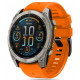 Oranžinė apyrankė Garmin Fenix 5X / 5X Plus / 6X / 6X Pro / 7X / 8 (51 mm) laikrodžiui "Tech-Protect Silicone Line"