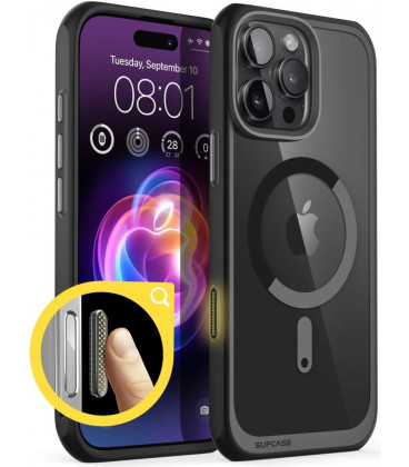 Juodas dėklas Apple iPhone 16 Pro Max telefonui "Supcase UB MAG Magsafe"