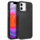 Matinis juodas dėklas Apple iPhone 12 / 12 Pro telefonui "Frame Case"