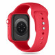 Raudona apyrankė Apple Watch 8 / 9 / 10 / 11 / SE / ULTRA (44 / 45 / 46 / 49 MM) laikrodžiui "Tech-Protect Silicone"