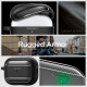 Juodas dėklas Apple Airpods Pro 1 / 2 ausinėms "Spigen Rugged Armor"