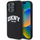 Juodas dėklas Apple iPhone 16 Pro Max telefonui "DKNY Liquid Silicone Arch Logo MagSafe Case"