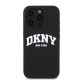 Juodas dėklas Apple iPhone 16 Pro Max telefonui "DKNY Liquid Silicone Arch Logo MagSafe Case"