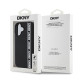 Juodas dėklas Apple iPhone 16 telefonui "DKNY 3D Rubber Repeat Logo Line Case"