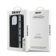 Juodas dėklas Apple iPhone 16 Pro telefonui "DKNY 3D Rubber Repeat Logo Line Case"